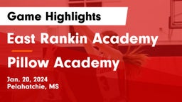 East Rankin Academy  vs Pillow Academy Game Highlights - Jan. 20, 2024