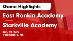 East Rankin Academy  vs Starkville Academy  Game Highlights - Jan. 10, 2020