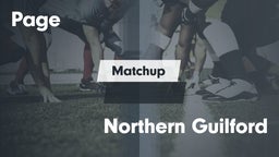 Matchup: Page  vs. Northern Guilford  2016