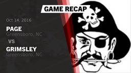 Recap: Page  vs. Grimsley  2016