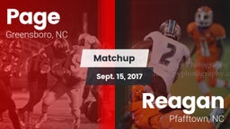 Matchup: Page  vs. Reagan  2017