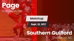 Matchup: Page  vs. Southern Guilford  2017