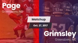 Matchup: Page  vs. Grimsley  2017