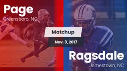 Matchup: Page  vs. Ragsdale  2017