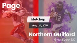 Matchup: Page  vs. Northern Guilford  2018
