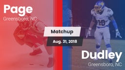 Matchup: Page  vs. Dudley  2018