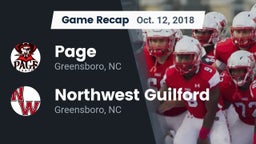 Recap: Page  vs. Northwest Guilford  2018
