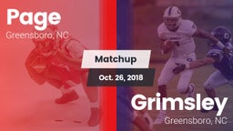 Matchup: Page  vs. Grimsley  2018