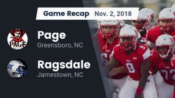 Recap: Page  vs. Ragsdale  2018