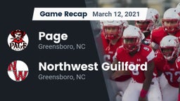 Recap: Page  vs. Northwest Guilford  2021