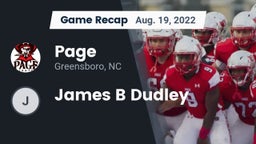 Recap: Page  vs. James B Dudley  2022