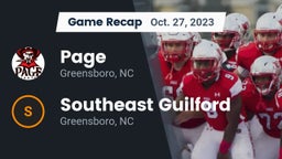 Recap: Page  vs. Southeast Guilford  2023