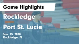 Rockledge  vs Port St. Lucie  Game Highlights - Jan. 25, 2020