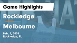 Rockledge  vs Melbourne  Game Highlights - Feb. 3, 2020
