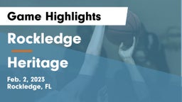 Rockledge  vs Heritage  Game Highlights - Feb. 2, 2023