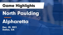 North Paulding  vs Alpharetta  Game Highlights - Dec. 20, 2021
