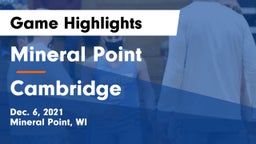 Mineral Point  vs Cambridge  Game Highlights - Dec. 6, 2021