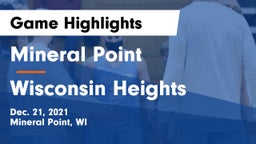 Mineral Point  vs Wisconsin Heights  Game Highlights - Dec. 21, 2021