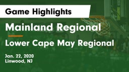 Mainland Regional  vs Lower Cape May Regional  Game Highlights - Jan. 22, 2020