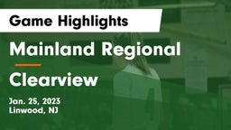 Mainland Regional  vs Clearview  Game Highlights - Jan. 25, 2023