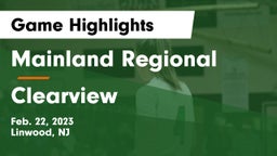Mainland Regional  vs Clearview  Game Highlights - Feb. 22, 2023