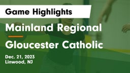 Mainland Regional  vs Gloucester Catholic  Game Highlights - Dec. 21, 2023