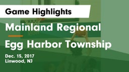 Mainland Regional  vs Egg Harbor Township  Game Highlights - Dec. 15, 2017