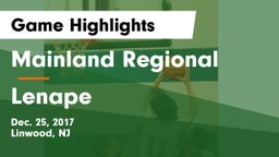 Mainland Regional  vs Lenape  Game Highlights - Dec. 25, 2017