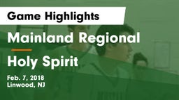 Mainland Regional  vs Holy Spirit  Game Highlights - Feb. 7, 2018