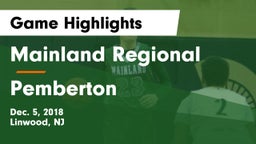 Mainland Regional  vs Pemberton  Game Highlights - Dec. 5, 2018