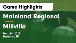 Mainland Regional  vs Millville  Game Highlights - Dec. 14, 2018