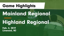 Mainland Regional  vs Highland Regional  Game Highlights - Feb. 4, 2019