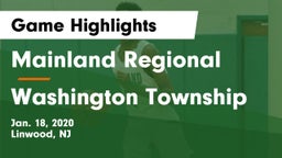 Mainland Regional  vs Washington Township  Game Highlights - Jan. 18, 2020