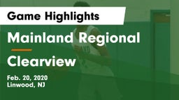 Mainland Regional  vs Clearview  Game Highlights - Feb. 20, 2020