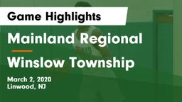Mainland Regional  vs Winslow Township  Game Highlights - March 2, 2020