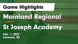 Mainland Regional  vs St Joseph Academy Game Highlights - Feb. 1, 2022