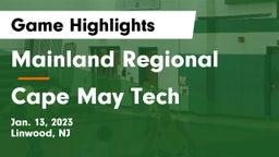 Mainland Regional  vs Cape May Tech Game Highlights - Jan. 13, 2023