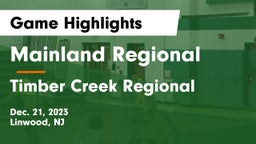 Mainland Regional  vs Timber Creek Regional  Game Highlights - Dec. 21, 2023