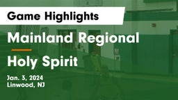 Mainland Regional  vs Holy Spirit  Game Highlights - Jan. 3, 2024