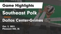 Southeast Polk  vs Dallas Center-Grimes  Game Highlights - Oct. 2, 2021