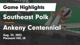 Southeast Polk  vs Ankeny Centennial  Game Highlights - Aug. 23, 2022