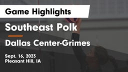 Southeast Polk  vs Dallas Center-Grimes  Game Highlights - Sept. 16, 2023
