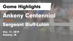 Ankeny Centennial  vs Sergeant Bluff-Luton  Game Highlights - Oct. 17, 2019