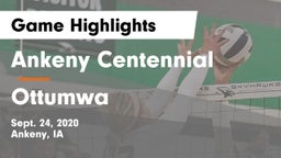 Ankeny Centennial  vs Ottumwa  Game Highlights - Sept. 24, 2020