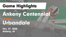 Ankeny Centennial  vs Urbandale  Game Highlights - Oct. 27, 2020