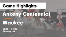 Ankeny Centennial  vs Waukee  Game Highlights - Sept. 11, 2021
