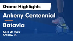 Ankeny Centennial  vs Batavia  Game Highlights - April 28, 2023