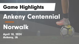 Ankeny Centennial  vs Norwalk  Game Highlights - April 18, 2024