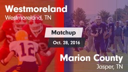 Matchup: Westmoreland High vs. Marion County  2015