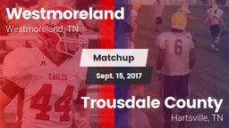 Matchup: Westmoreland High vs. Trousdale County  2017